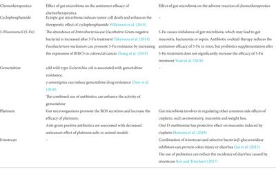 Research progress on the effect of gut and tumor microbiota on antitumor efficacy and adverse effects of chemotherapy drugs